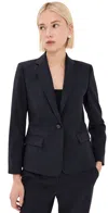 Theory 1 Button Slim Jacket Deep Navy In Deep Navy