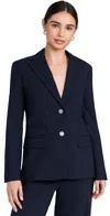 Theory 2 Button Tailor Blazer Navy In Navy