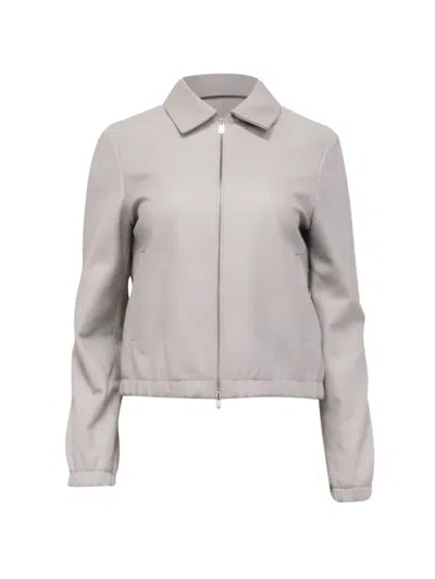Pre-owned Theory 2020s Blouson Jacket In Neutrals
