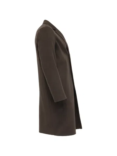 Pre-owned Theory 2022 Single-breasted Coat In Brown