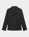 Theory 3-button Stretch Tailored Jacket In Black