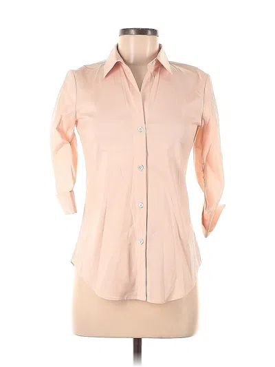 Theory 3/4 Sleeve Blouse In Pink