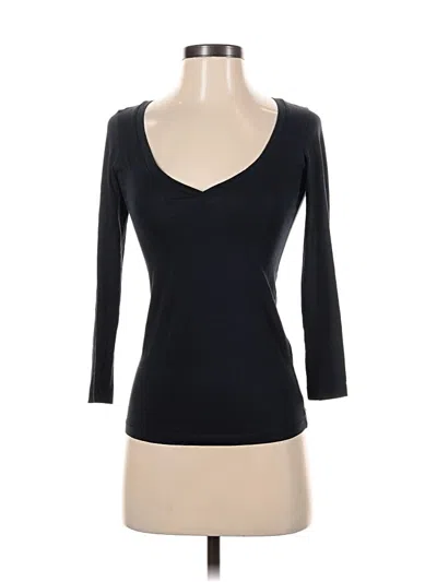 Pre-owned Theory 3/4 Sleeve T-shirt In Black