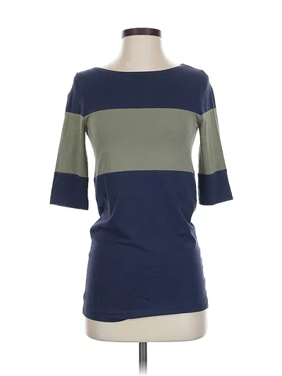 Pre-owned Theory 3/4 Sleeve T-shirt In Blue