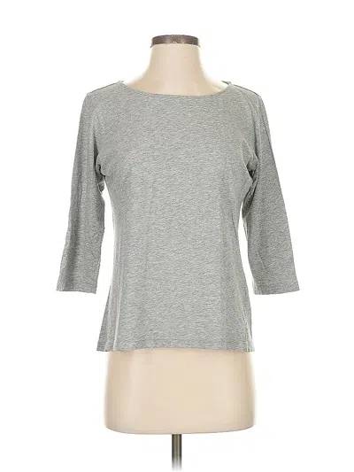 Pre-owned Theory 3/4 Sleeve T-shirt In Gray