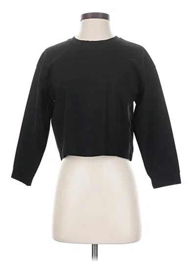 Pre-owned Theory 3/4 Sleeve T-shirt In Black