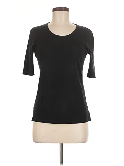 Pre-owned Theory 3/4 Sleeve T-shirt In Black