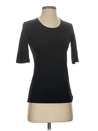 Pre-owned Theory 3/4 Sleeve T-shirt In Black