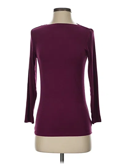 Pre-owned Theory 3/4 Sleeve T-shirt In Burgundy