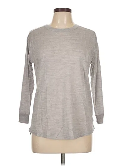 Pre-owned Theory 3/4 Sleeve T-shirt In Gray