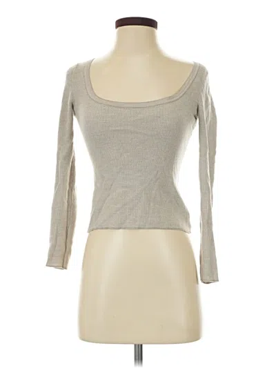 Pre-owned Theory 3/4 Sleeve T-shirt In Gray