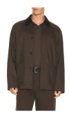 Theory 4 Button Jacket In Brown