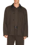 Theory 4 Button Jacket In Brown