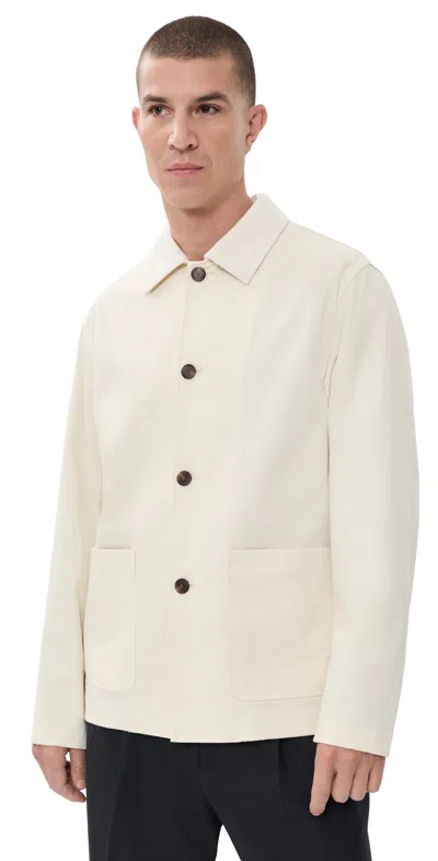 Theory 4-button Jacket Oat Milk In White