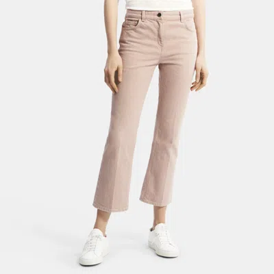 Theory 5-pocket Flare Jean In Dyed Denim In Blush