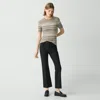 Theory 5-pocket Kick Pant In Stretch Cotton In Black