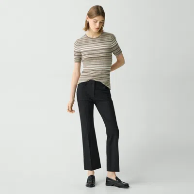 Theory 5-pocket Kick Pant In Stretch Cotton In Black