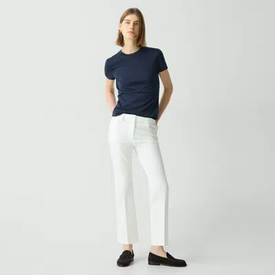 Theory 5-pocket Kick Pant In Stretch Cotton In White