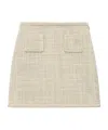 THEORY A-LINE MINI SKIRT IN TEXTURE TWEED