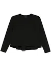 Theory A-line Crewneck Pullover In 001 Black