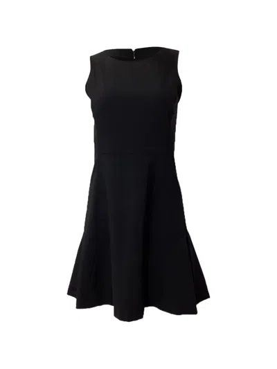 Pre-owned Theory A-line Sleeveless Mini Dress In Black