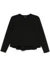 Theory A-line Crewneck Pullover In Black