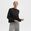 Theory A-line Sweatshirt In Double-knit Jersey In Black