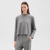 Theory A Line Sweater In Grey Mel/oat Mel