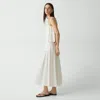 Theory Accordion Maxi Skirt In Cotton-blend