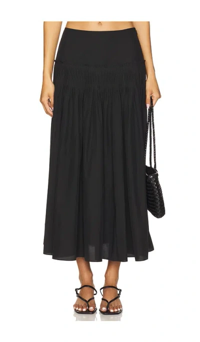 Theory Accordion Skirt In Black