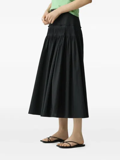 Theory Accordion Skirt In Black