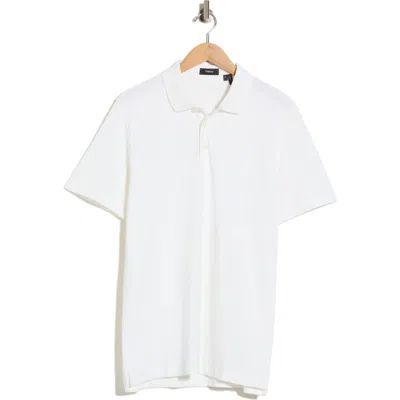 Theory Activate Cotton Polo In White
