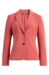 Theory Admiral Crepe Shaped Blazer In Red