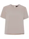 Theory Admiral Crepe Blouse In Grey