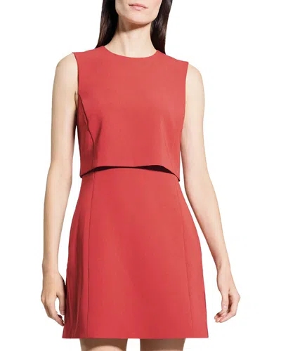 Theory Admiral Crepe Dress In Red