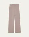 Theory Admiral Crepe Relaxed Straight-leg Pants In Cinder
