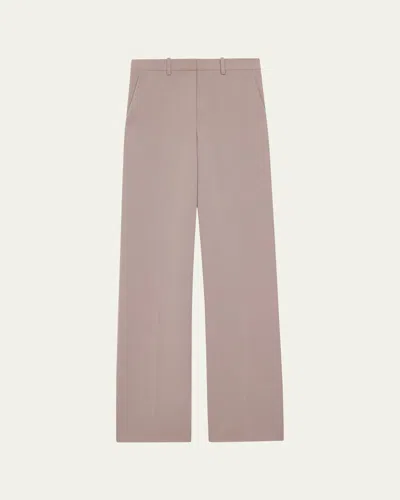 Theory Admiral Crepe Relaxed Straight-leg Pants In Cinder