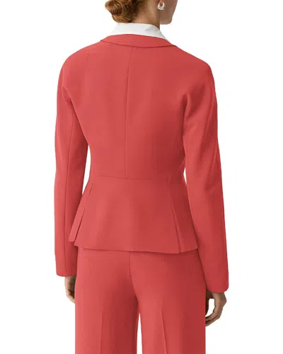 Theory Admiral Crepe Shaped Blazer In Red