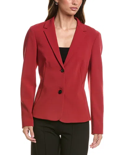 Theory Admiral Crepe Shaped Blazer In Red