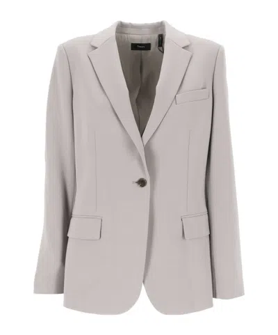 THEORY THEORY ADMIRAL CREPE STAPLE BLAZER