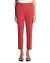 Theory Admiral Crepe Treeca Pull-on Pant In Burgundy