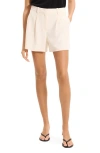 Theory Admiral Pleated Shorts In Neutral