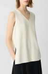 Theory Admiral Side Slit Tank In Rice