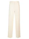 Theory Admiral Straight Trousers In Neutrals