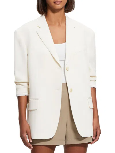 Theory Admiral Womens Office Career Two-button Blazer In Blue
