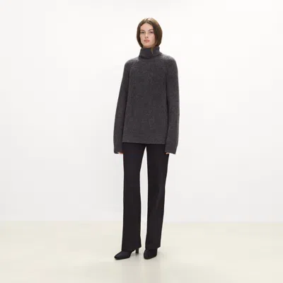 Theory Ainsle Bootie In Calf Hair In Black
