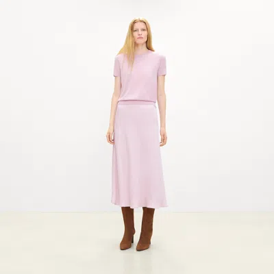Theory Ainsle Tall Boot In Suede In Pink