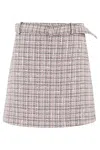 Theory Aline Mini Skirt In Pink