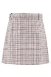 Theory Aline Mini Skirt In Pink Multi