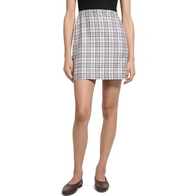 Theory A-line Wool Miniskirt In White